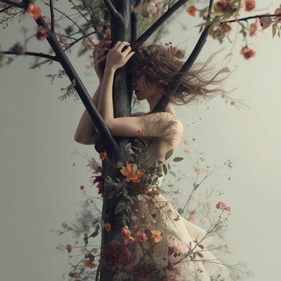 15 Forest Goddess Surreal Woman Art β Nature Spirit Portraits for Boho β watercolor clipart transparent PNG instant download