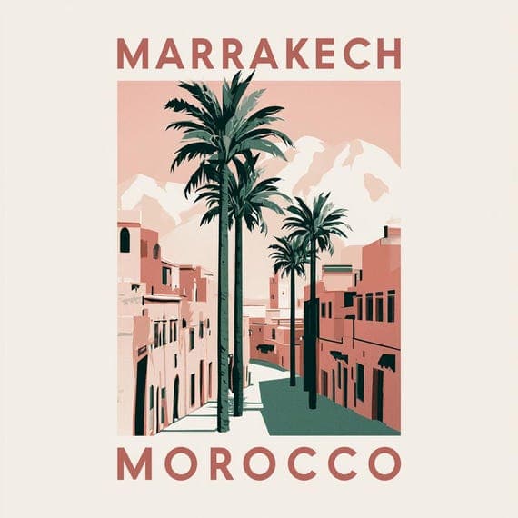 15 Marrakech Morocco Travel PNG Bundle for Vintage Travel Shirts Digit — view 8 — watercolor clipart transparent PNG instant download