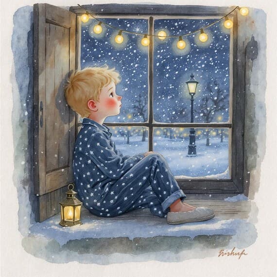 15 Dreamy Child Clipart, Christmas card, Printable Art for Kids β view 4 β watercolor clipart transparent PNG instant download