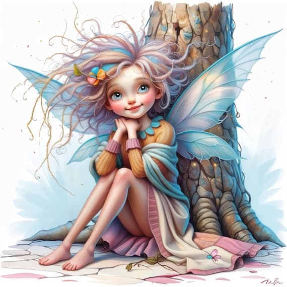 13 Forest Fairy Watercolor Clipart β view 2 β watercolor clipart transparent PNG instant download