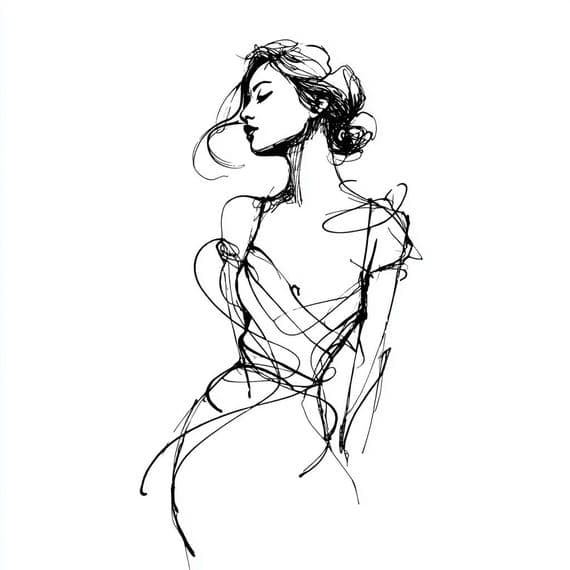17 Dancing Woman Clipart Set β view 3 β watercolor clipart transparent PNG instant download