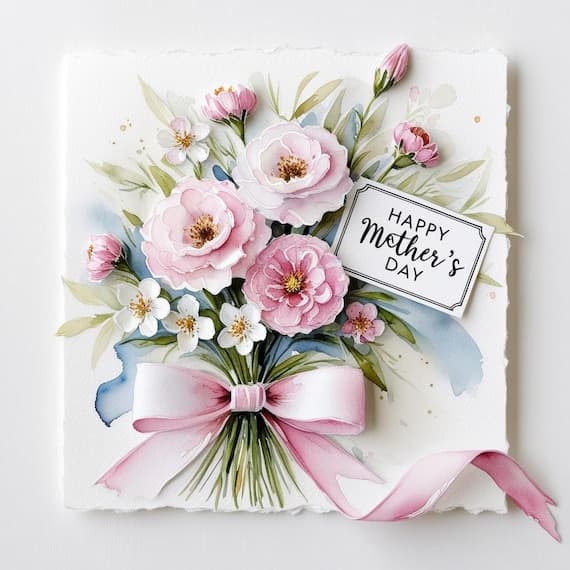 Mother's Day Floral Clipart Bundle — watercolor clipart transparent PNG instant download