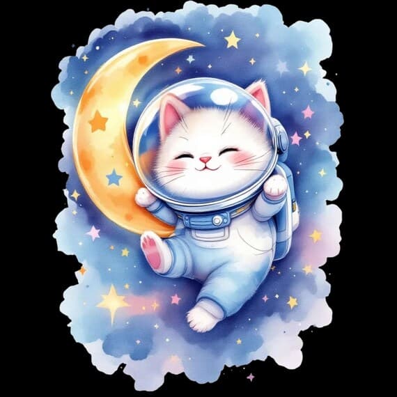 Watercolor Animal Moon Clipart β view 7 β watercolor clipart transparent PNG instant download