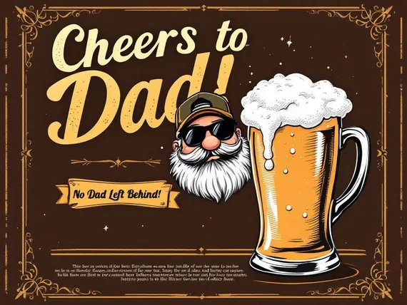 Funny Dad Beer Can Art, Retro Father's Day Gift (Digital Download) β view 6 β watercolor clipart transparent PNG instant download