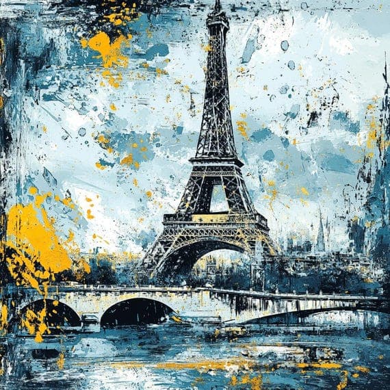 Van Gogh Starry Night Paris Clipart β view 6 β watercolor clipart transparent PNG instant download