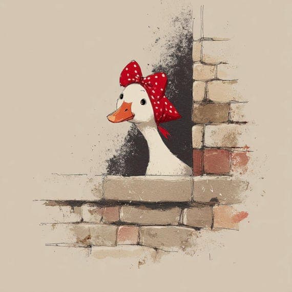 22 Quirky Goose Clipart (JPG) β view 8 β watercolor clipart transparent PNG instant download