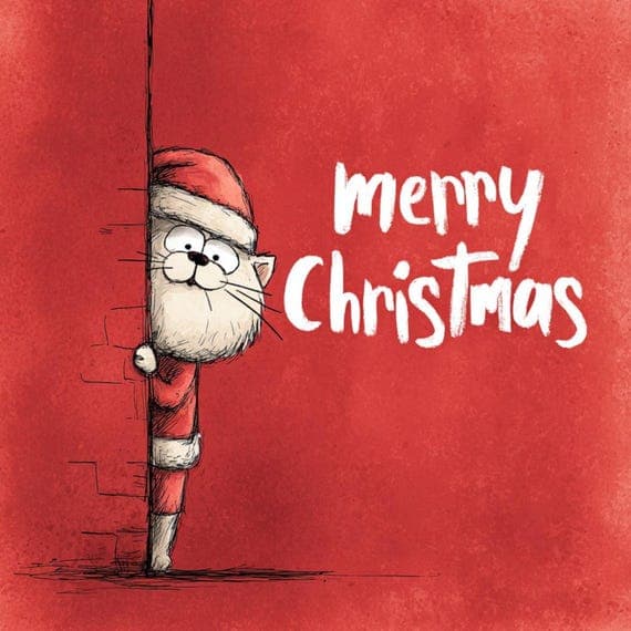 14 Peeking Christmas Animals Clipart β view 5 β watercolor clipart transparent PNG instant download