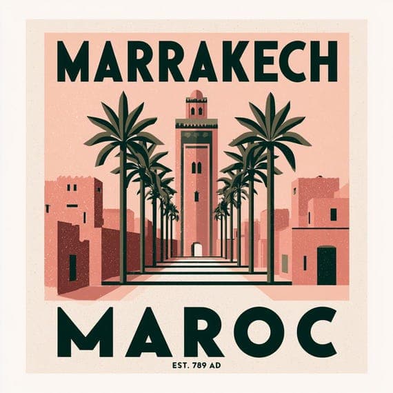 15 Marrakech Morocco Travel PNG Bundle for Vintage Travel Shirts Digit — view 4 — watercolor clipart transparent PNG instant download