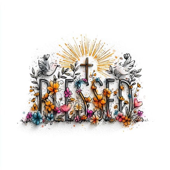 15 Blessed Christian Clipart PNG β view 5 β watercolor clipart transparent PNG instant download