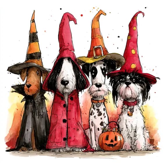 20 Halloween Clipart JPG โ view 8 โ watercolor clipart transparent PNG instant download
