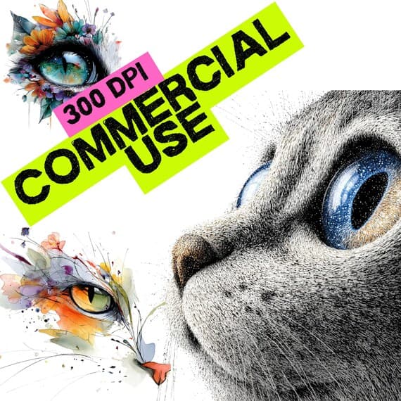 1000+ Cats Watercolor Clipart Bundle , Printable for Crafts ,Stickers, β view 7 β watercolor clipart transparent PNG instant download
