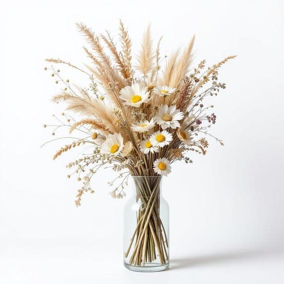 Dried Flower Bouquet PNG, Rustic Floral Clipart (Commercial Use) β view 2 β watercolor clipart transparent PNG instant download