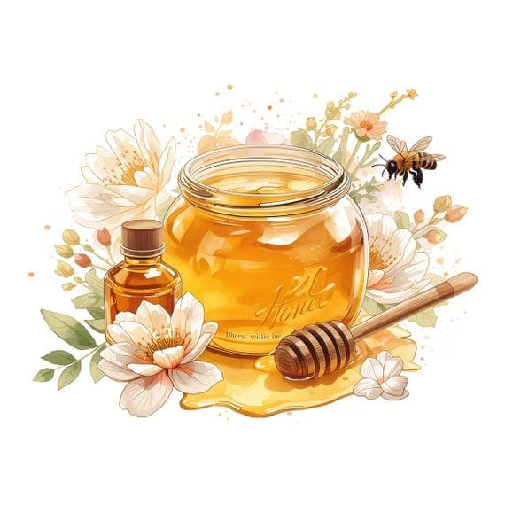 15 Watercolor Honey Jar & Bees Clipart β view 4 β watercolor clipart transparent PNG instant download