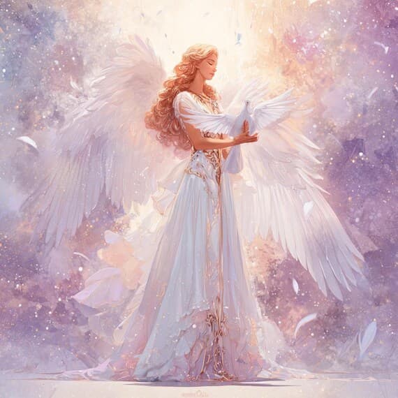 20 Celestial Angel Clipart (JPG) β view 3 β watercolor clipart transparent PNG instant download