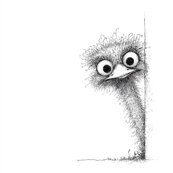 25 Peeking Ostrich PNG Clipart Funny Animal Graphics Sublimation Pocke — view 3 — watercolor clipart transparent PNG instant download