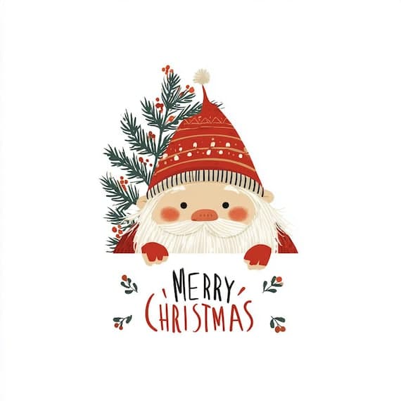 15 Scandinavian Christmas Gnome Clipart (JPG) β watercolor clipart transparent PNG instant download
