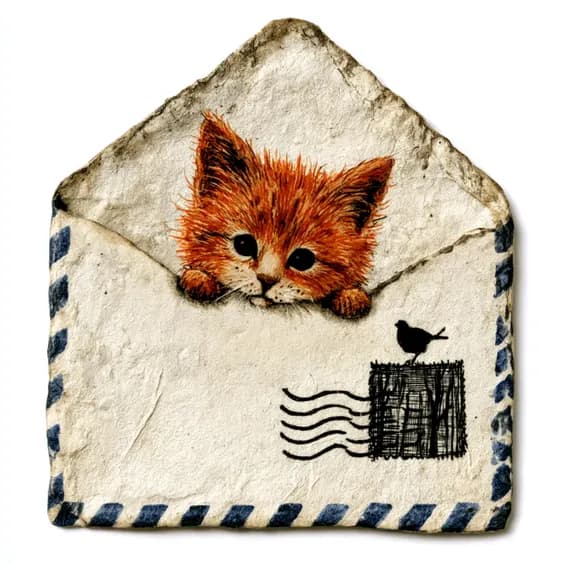 21 Whimsical Cat Fox Clipart PNG β view 6 β watercolor clipart transparent PNG instant download