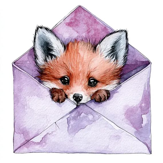 23 Whimsical Baby Fox Clipart PNG β view 8 β watercolor clipart transparent PNG instant download