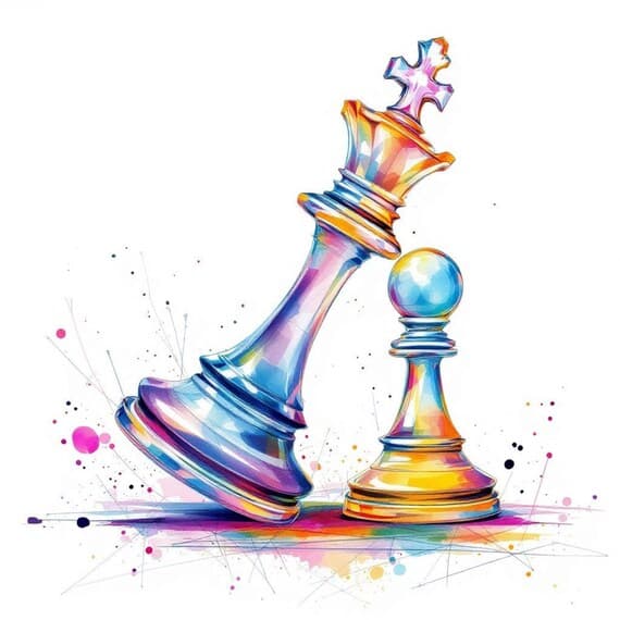Watercolor Chess Figures Clipart β view 2 β watercolor clipart transparent PNG instant download