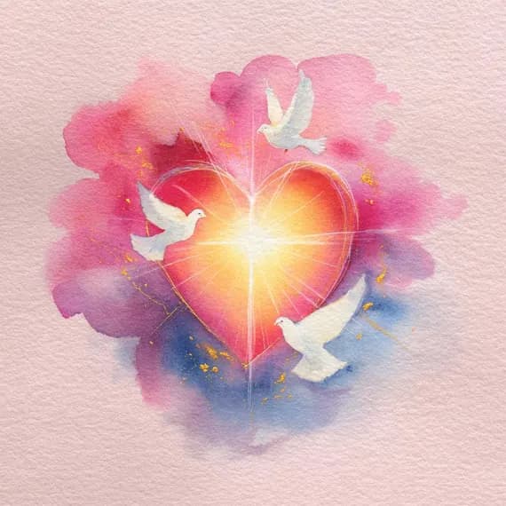 20 Jesus Love Heart Watercolor Clipart , Printable for Faith Crafts Di β view 3 β watercolor clipart transparent PNG instant download