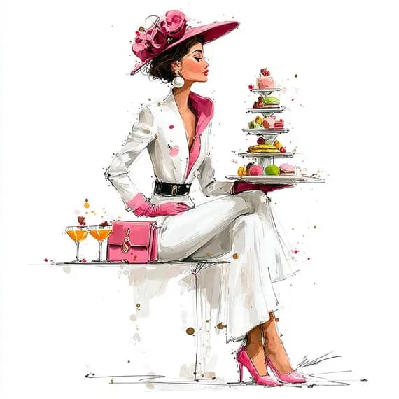 17 Birthday Woman Clipart, Watercolor Fashion Girl Printable, Digital β view 4 β watercolor clipart transparent PNG instant download