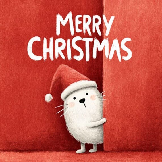 14 Peeking Christmas Animals Clipart β view 6 β watercolor clipart transparent PNG instant download