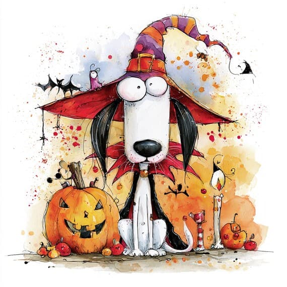 18 Halloween Clipart JPG โ view 8 โ watercolor clipart transparent PNG instant download
