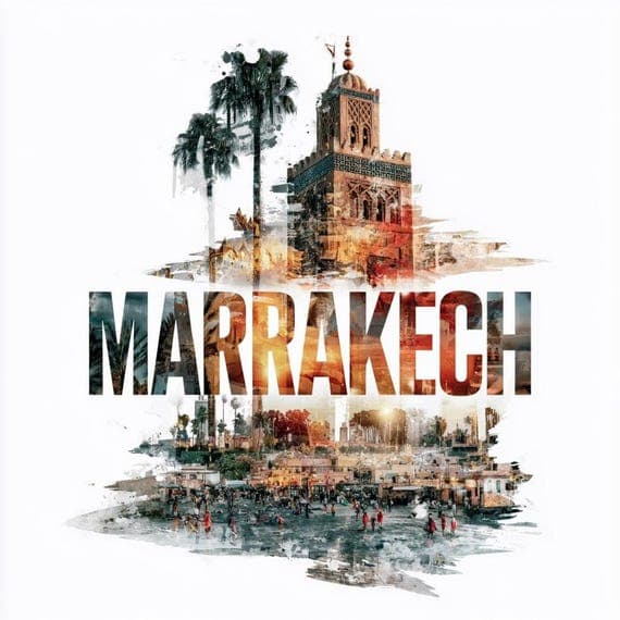 15 Marrakech Morocco Travel PNG Bundle for Vintage Travel Shirts Digit — view 2 — watercolor clipart transparent PNG instant download