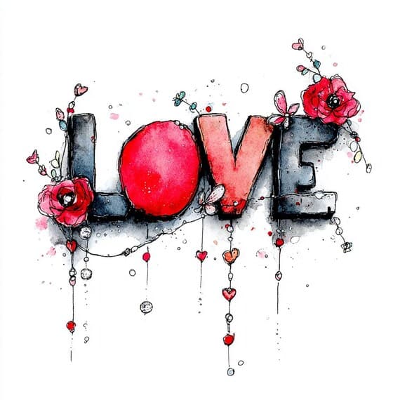 9 Valentine Love Sublimation Clipart PNG for T β watercolor clipart transparent PNG instant download