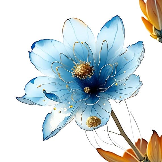 Watercolor Flower Clipart β view 5 β watercolor clipart transparent PNG instant download