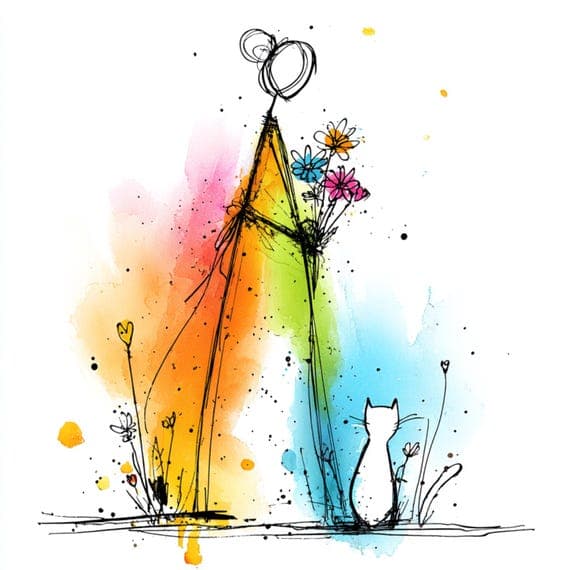 15 Cat Clipart Set β view 6 β watercolor clipart transparent PNG instant download