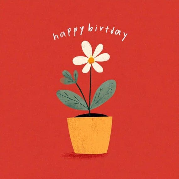 15 Whimsical Floral Birthday Cards Clipart (JPG PNG) β view 5 β watercolor clipart transparent PNG instant download