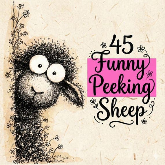45 Funny Sheep Sketch Clipart (JPG) — watercolor clipart transparent PNG instant download