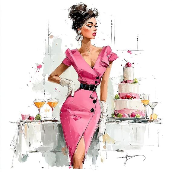 17 Birthday Woman Clipart, Watercolor Fashion Girl Printable, Digital β view 3 β watercolor clipart transparent PNG instant download