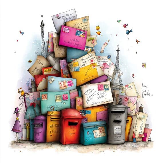 15 Whimsical Travel Letters Clipart (JPG) β view 6 β watercolor clipart transparent PNG instant download