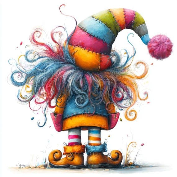 15 Colorful Gnome Clipart Set – Whimsical Watercolor Fantasy Illustrat — view 2 — watercolor clipart transparent PNG instant download