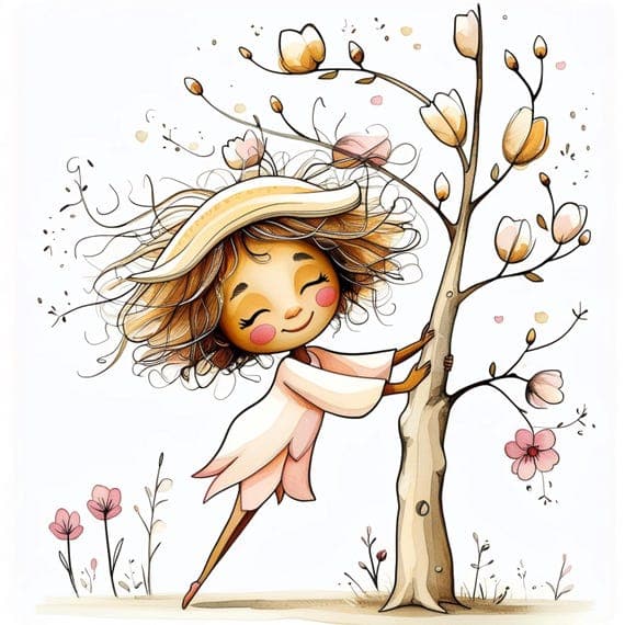 Watercolor Nature Girl Clipart β view 8 β watercolor clipart transparent PNG instant download