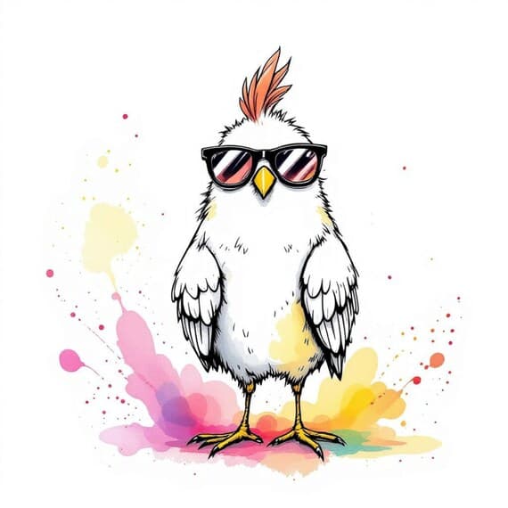 Whimsical Watercolor Bird Clipart β view 8 β watercolor clipart transparent PNG instant download