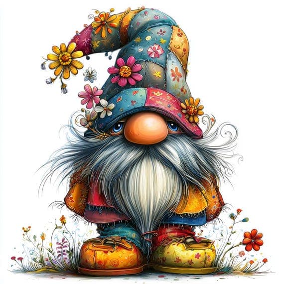 15 Colorful Gnome Clipart Set β Whimsical Watercolor Fantasy Illustrat β watercolor clipart transparent PNG instant download