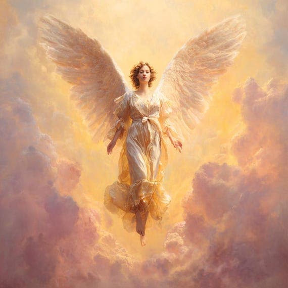 15 Guardian Angel Watercolor Clipart Printable for Christian Crafts Di β view 5 β watercolor clipart transparent PNG instant download