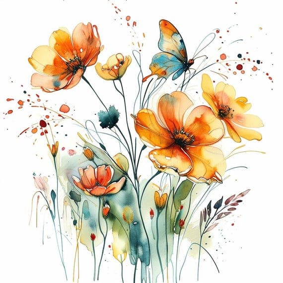 Hand β view 6 β watercolor clipart transparent PNG instant download