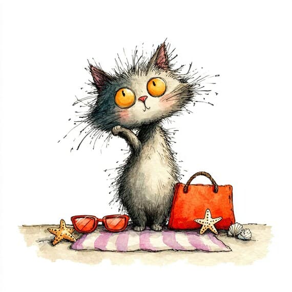 18 Whimsical Cat Clipart JPG β view 4 β watercolor clipart transparent PNG instant download