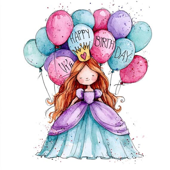 21 Happy Birthday Clipart PNG β view 7 β watercolor clipart transparent PNG instant download