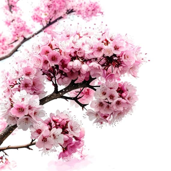 Watercolor Cherry Blossom Tree Clipart β view 7 β watercolor clipart transparent PNG instant download