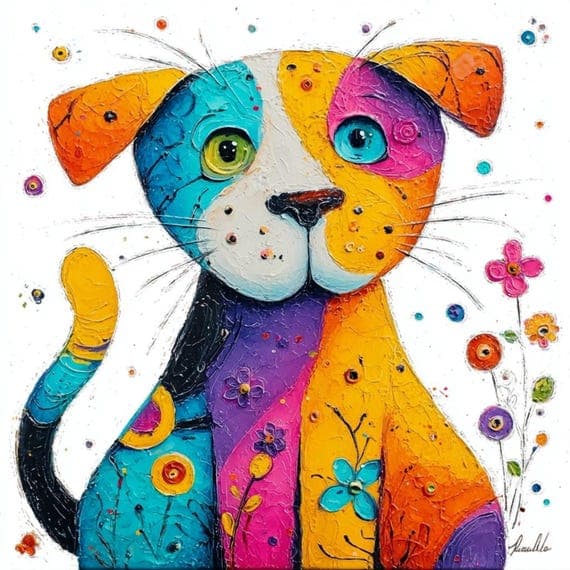15 Colorful Dog and Cat Clipart JPG β view 7 β watercolor clipart transparent PNG instant download