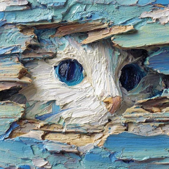 14 Peeking Textured Cat Art Clipart (JPG) β watercolor clipart transparent PNG instant download