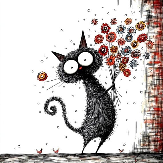20 Watercolor Cat Clipart (JPG) β view 5 β watercolor clipart transparent PNG instant download