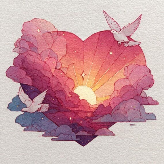 20 Jesus Love Heart Watercolor Clipart , Printable for Faith Crafts Di β view 4 β watercolor clipart transparent PNG instant download