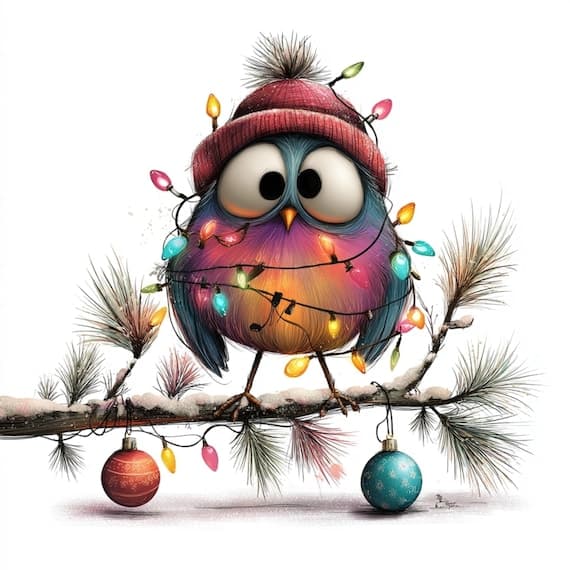 30 Watercolor Christmas Birds Clipart (JPG) β watercolor clipart transparent PNG instant download