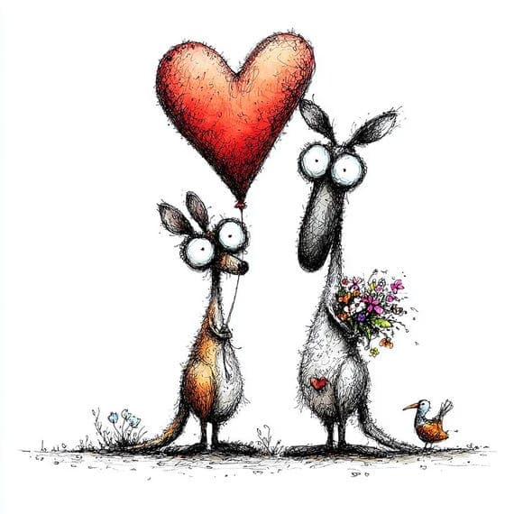 14 Kangaroo & Bird Clipart (JPG) β view 5 β watercolor clipart transparent PNG instant download